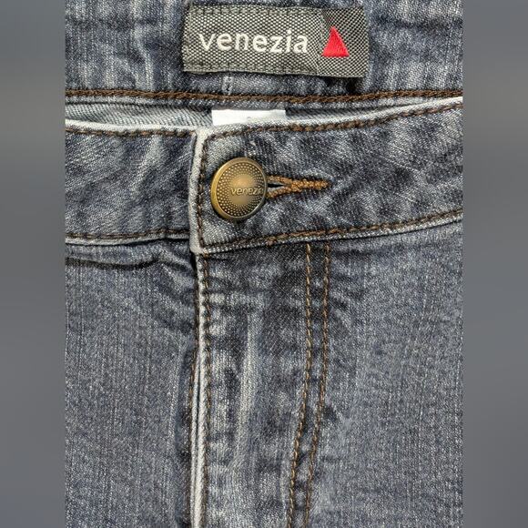 Lane Bryant Venezia High Rise Flare Stretch Denim Jeans Y2K Stone Wash 2X 22W P - Picture 8 of 13